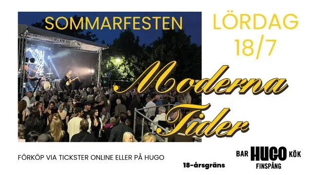 Moderna Tider – Sommarfesten 18 juli 2026